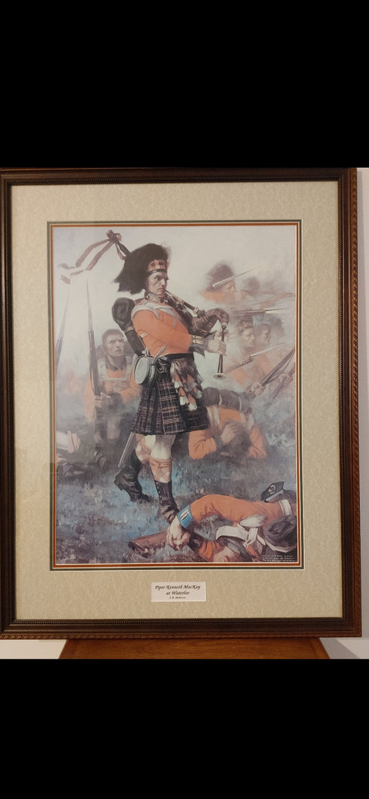 Piper Kenneth Mckay at Waterloo by J.B Anderson